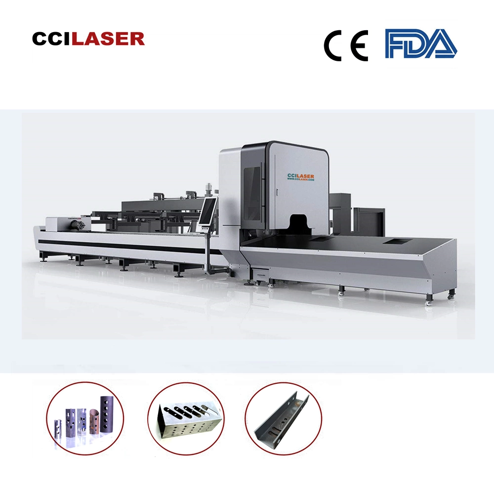 Made in China Cci Laser Tube Cutting Machine 3000 W with Carbon Fiber Laser Straight Tube Cut off Machine