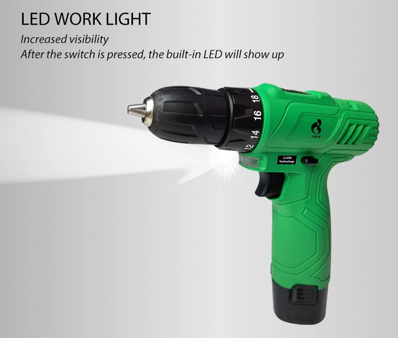 12V Li-ion Battery Power Cordless Electric Screwdriver Drill