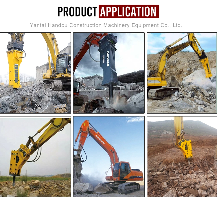 1.5ton 3ton 5ton 12ton 16ton 18ton 20ton 26ton 30ton Hydraulic Concrete Demolition Rock Breaker Hammer for Digger/Excavator