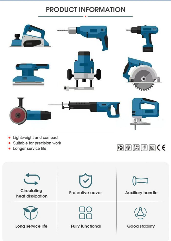 Good Price High Quality Wosai 12-Volt Lxt Lithium-Ion Battery Electric Cordless Complete Combo Kit Power Drill Tool Sets