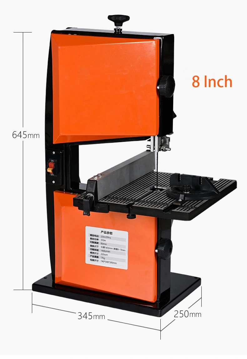 10 Inch Vertical Electric Jig Saw Cutting Wood Bandsaw Woodworking Band Saw Machine