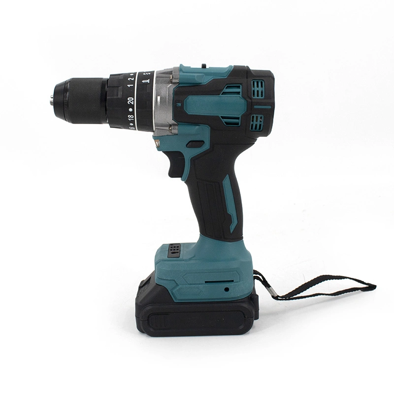 Qianxu 21V Electric Cordless Brushless Drill Screwdriver Machine Sets Hand Tools Three in One Electric Drill 13mm Drill