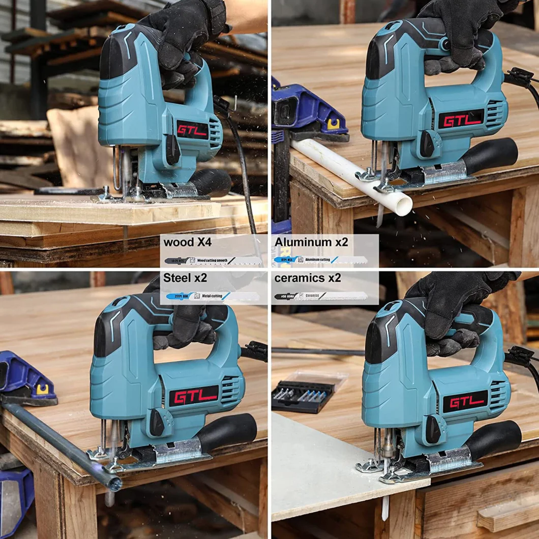 80mm Pendulum Jigsaw 710W Cutting Wood Tools Variable Speed Jig Saw (JS00580)