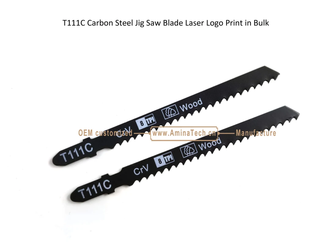 T111C Carbon Steel Jig Saw Blade Laser Logo Print in Bulk,Reciprocating Saw Blade