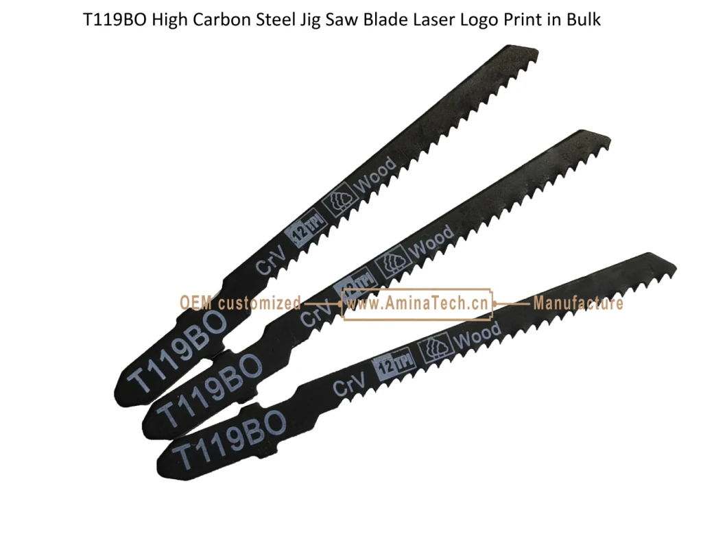 T119BO High Carbon Steel Jig Saw Blade Laser Logo Print in Bulk,Reciprocating Saw Blade,Power Tools