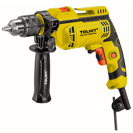 Tolhit Professional 450W Leistung 10mm 6mm 13mm Mini Hand Holz Beton Stahl Bohren Schlagbohrhammer Bohrmaschine Tragbare industrielle elektrische Bohrmaschine